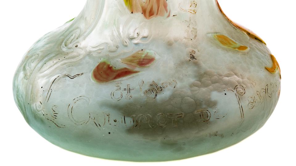 Signature de Gallé - Vase de Gallé exposé au musée Grand Curtius à Liège