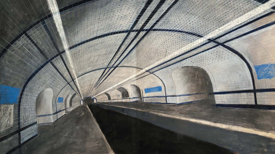 Concorde -Pastel -Drawing ©Françoise Schein