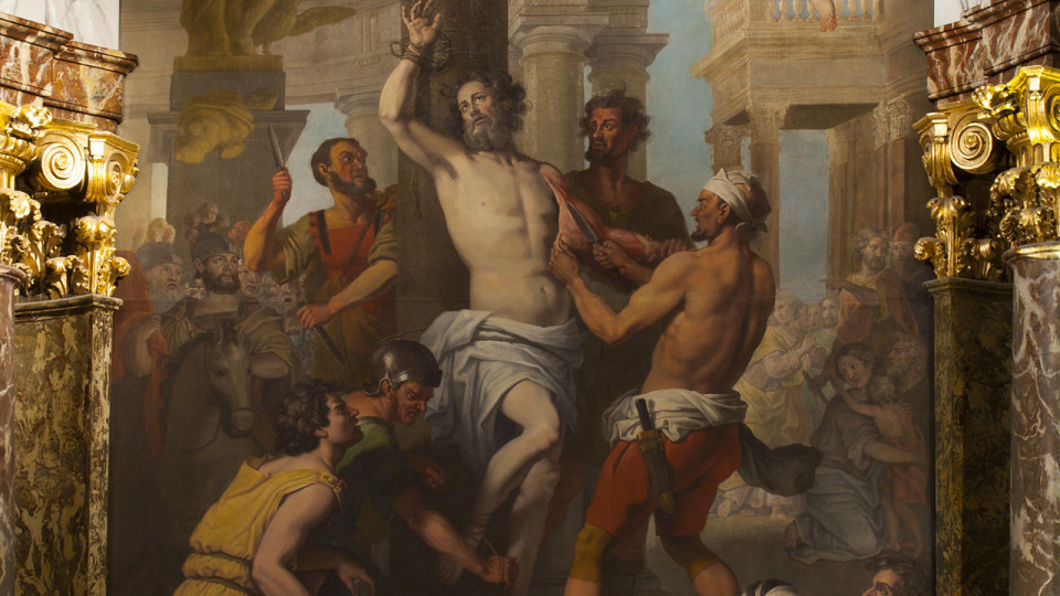 Huile sur toile Le Martyre de Saint Barthélemy - Englebert Fisen - Grand Curtius Musée de Liège