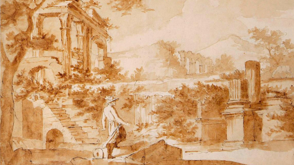 Joseph Dreppe, Charlemagne découvre les eaux d’Aix-la-Chapelle, avant 1799 - Copyright Musée des Beaux-Arts - La Boverie - Ville de Liège